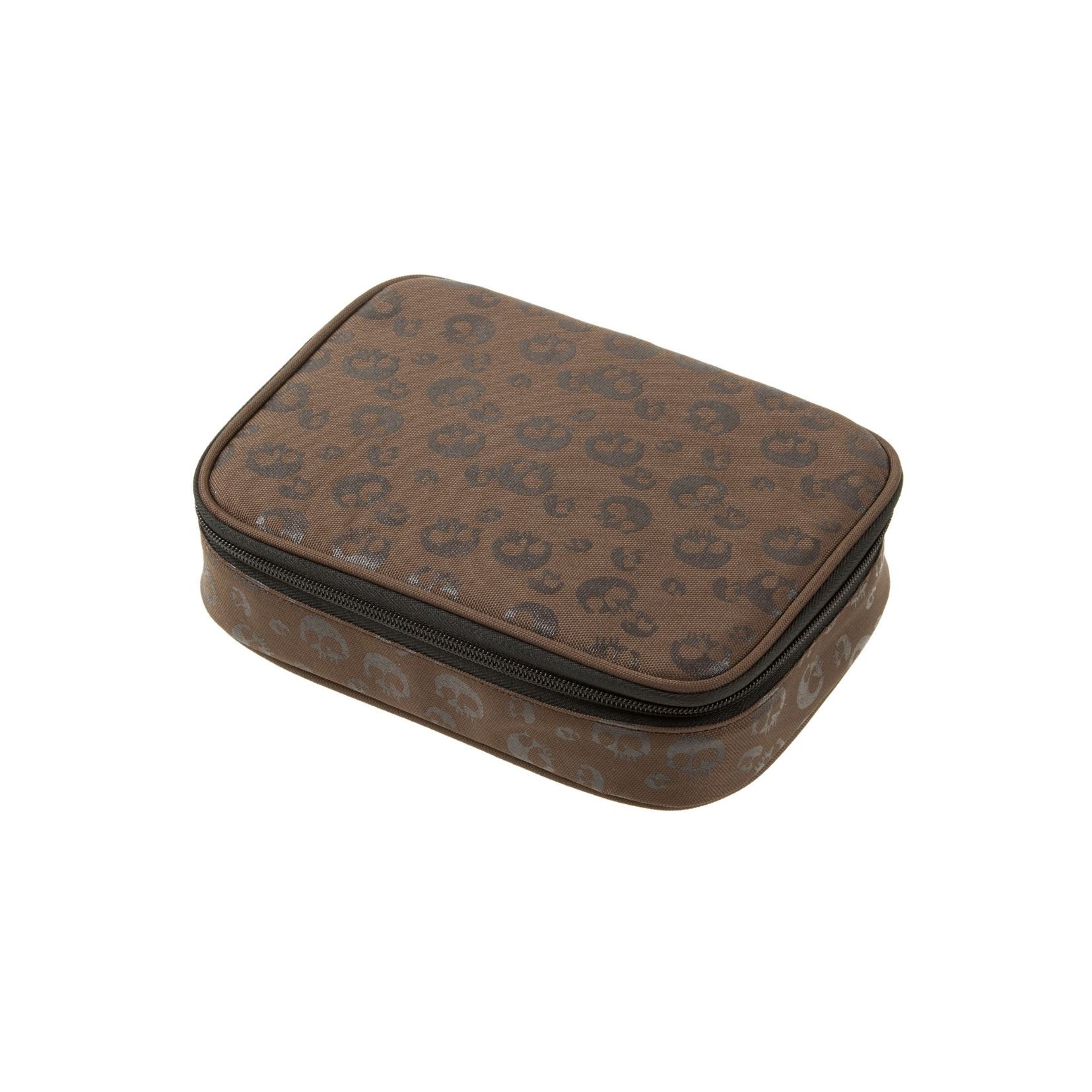 Penar oval mare, compartiment extensibil, 27 bucle dedicate instrumentelor de scris, maro - imagine 4